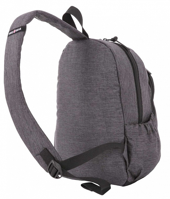 Рюкзак на одно плечо Swissgear Grey Heather, серый с логотипом в Ставрополе заказать по выгодной цене в кибермаркете AvroraStore