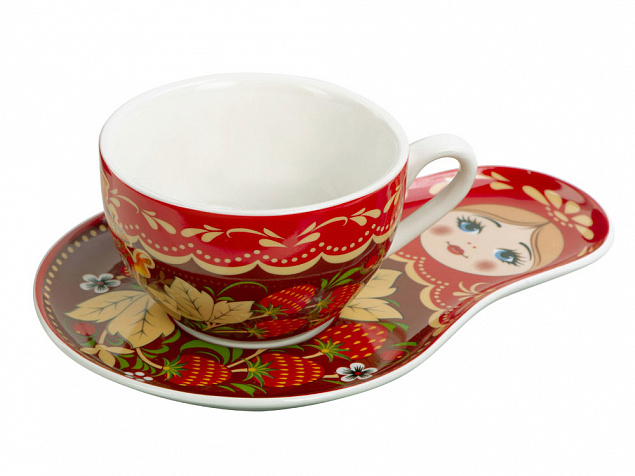 Подарочный набор: чайная пара, чай Глинтвейн с логотипом в Ставрополе заказать по выгодной цене в кибермаркете AvroraStore