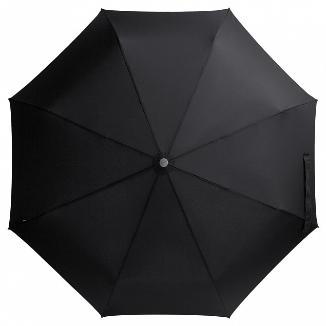 Зонт складной E.200, ver. 2, черный с логотипом в Ставрополе заказать по выгодной цене в кибермаркете AvroraStore