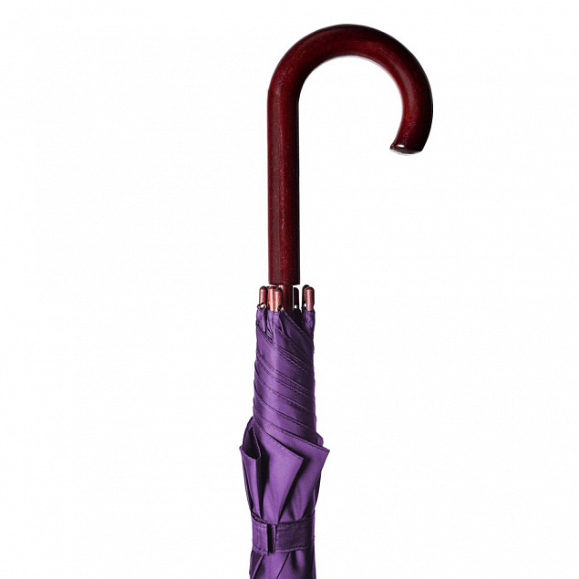 Зонт-трость Standard, фиолетовый с логотипом в Ставрополе заказать по выгодной цене в кибермаркете AvroraStore