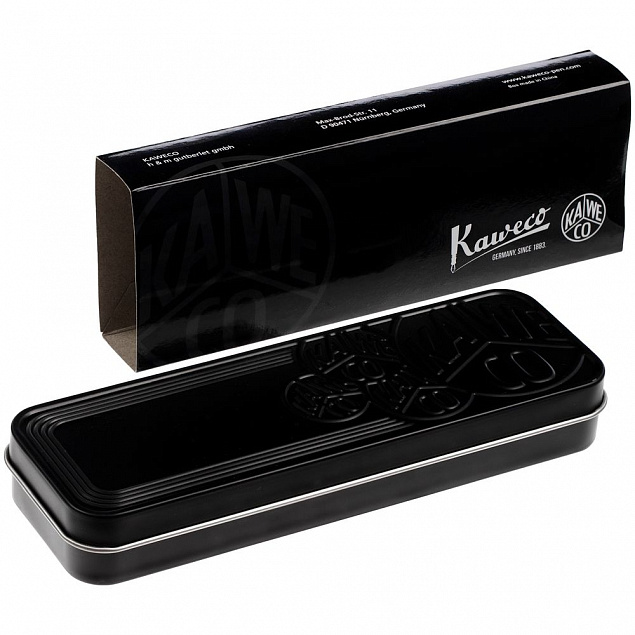 Футляр для ручек Kaweco, черный с логотипом в Ставрополе заказать по выгодной цене в кибермаркете AvroraStore