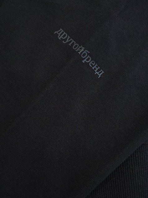 Толстовка «Источник. Олень», черная с логотипом в Ставрополе заказать по выгодной цене в кибермаркете AvroraStore
