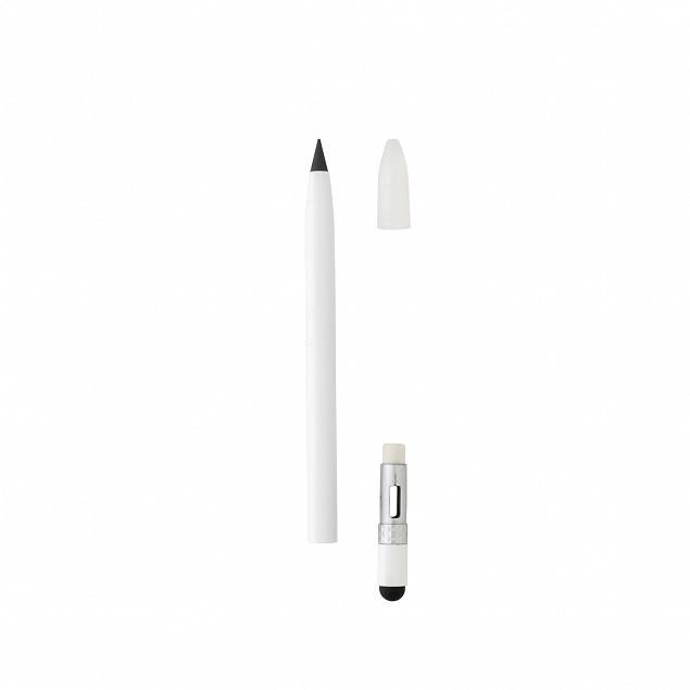 Алюминиевый вечный карандаш с ластиком с логотипом в Ставрополе заказать по выгодной цене в кибермаркете AvroraStore