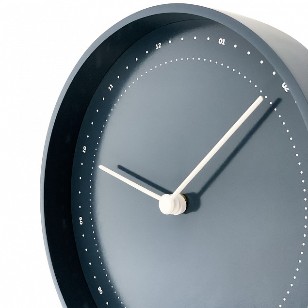 Часы настенные Slik, темно-синие с логотипом в Ставрополе заказать по выгодной цене в кибермаркете AvroraStore