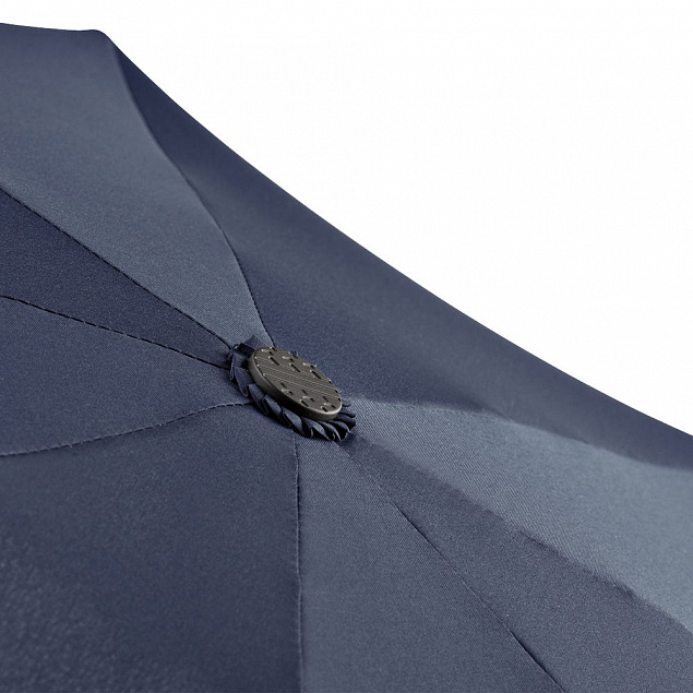 Зонт складной Profile, темно-синий с логотипом в Ставрополе заказать по выгодной цене в кибермаркете AvroraStore