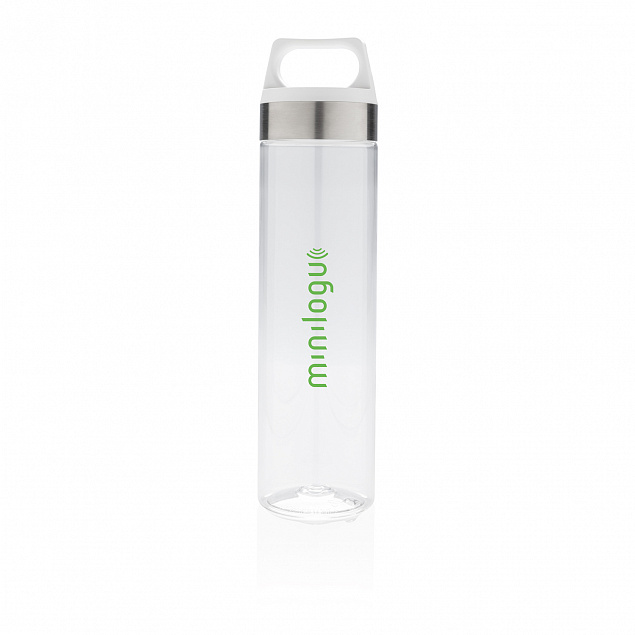 Стильная бутылка для воды Tritan, белая с логотипом в Ставрополе заказать по выгодной цене в кибермаркете AvroraStore