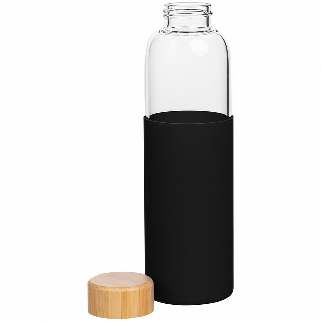 Бутылка для воды Onflow, черная с логотипом в Ставрополе заказать по выгодной цене в кибермаркете AvroraStore