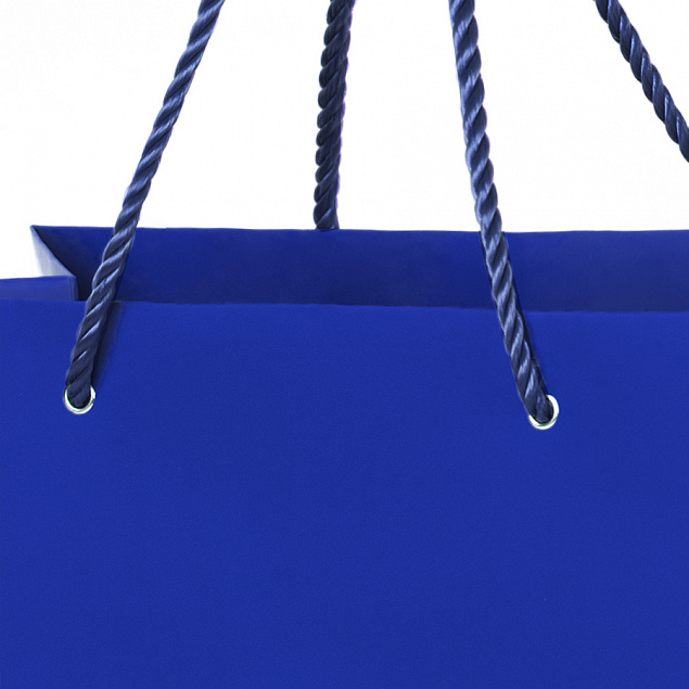 Пакет подарочный BIG GLAM 32х12х43 см, синий с логотипом в Ставрополе заказать по выгодной цене в кибермаркете AvroraStore