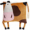 Подушка «Корова Зорька» с логотипом в Ставрополе заказать по выгодной цене в кибермаркете AvroraStore