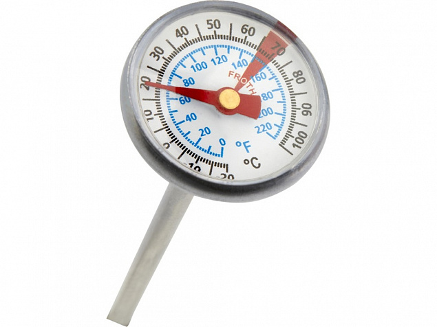 Met Термометр для барбекю, серебристый с логотипом в Ставрополе заказать по выгодной цене в кибермаркете AvroraStore