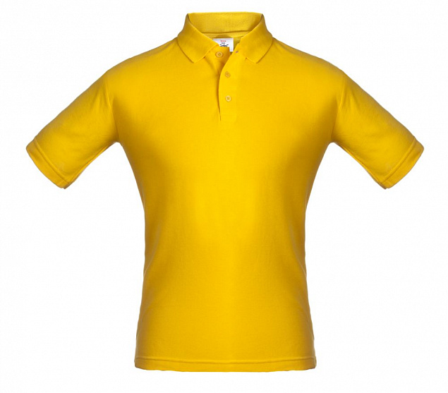 Рубашка поло Unit Virma, желтая с логотипом в Ставрополе заказать по выгодной цене в кибермаркете AvroraStore