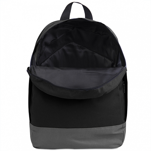 Рюкзак "URBAN",  черный/серый, 39х27х10 cм, полиэстер 600D с логотипом в Ставрополе заказать по выгодной цене в кибермаркете AvroraStore