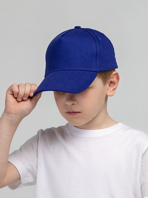 Бейсболка детская Standard Kids, синяя с логотипом в Ставрополе заказать по выгодной цене в кибермаркете AvroraStore