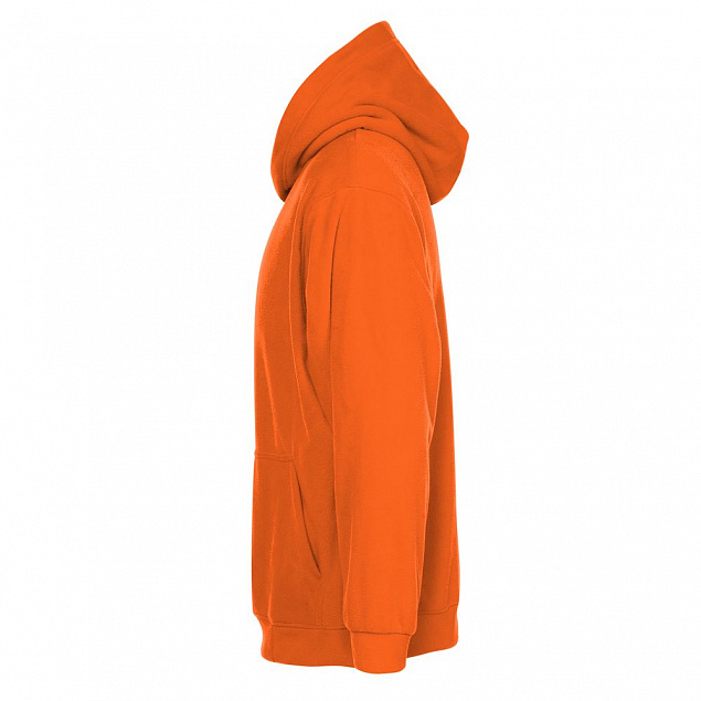 Худи флисовое унисекс Manakin, оранжевое с логотипом в Ставрополе заказать по выгодной цене в кибермаркете AvroraStore