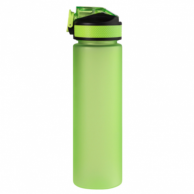 Спортивная бутылка для воды, Flip, 700 ml, зеленая с логотипом в Ставрополе заказать по выгодной цене в кибермаркете AvroraStore