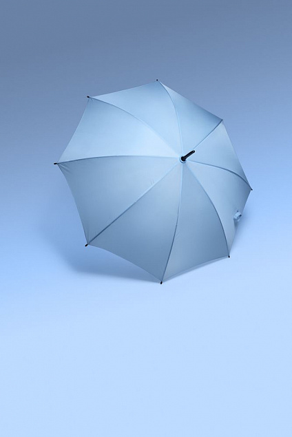 Зонт-трость Standard, голубой с логотипом в Ставрополе заказать по выгодной цене в кибермаркете AvroraStore