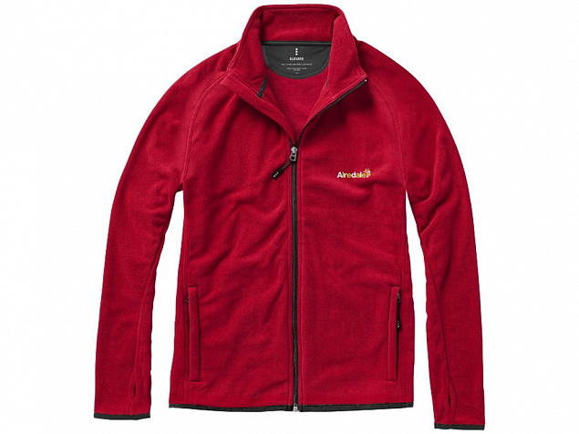 Куртка флисовая Brossard мужская, красный с логотипом в Ставрополе заказать по выгодной цене в кибермаркете AvroraStore