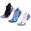 Набор из 3 пар спортивных женских носков Monterno Sport, синий, голубой и белый с логотипом в Ставрополе заказать по выгодной цене в кибермаркете AvroraStore