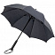 Зонт-трость rainVestment, темно-синий меланж с логотипом в Ставрополе заказать по выгодной цене в кибермаркете AvroraStore