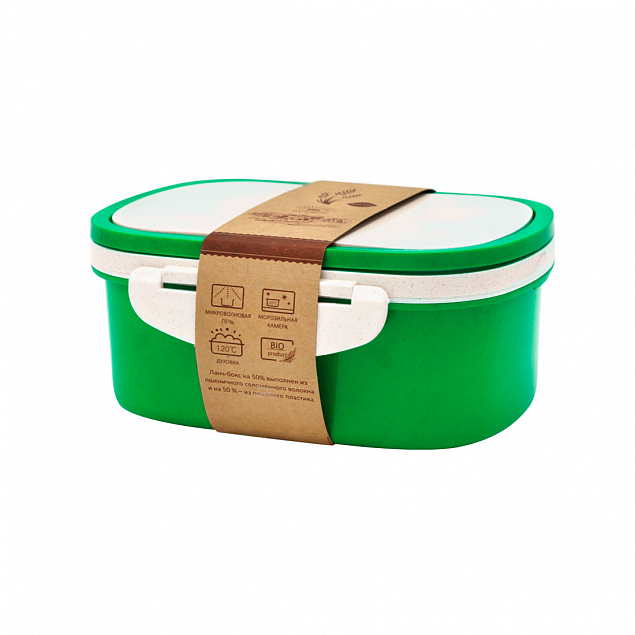 Ланчбокс (контейнер для еды) Paul - Зеленый FF с логотипом в Ставрополе заказать по выгодной цене в кибермаркете AvroraStore