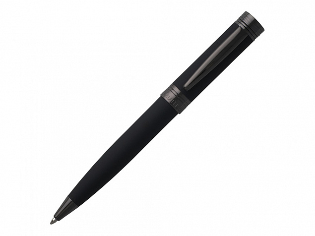 Ручка шариковая Zoom Soft Black с логотипом в Ставрополе заказать по выгодной цене в кибермаркете AvroraStore