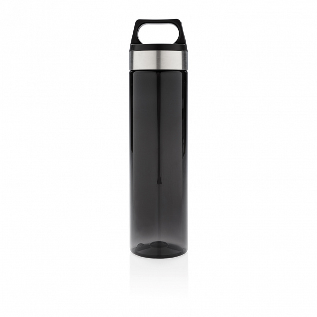 Стильная бутылка для воды Tritan, черная с логотипом в Ставрополе заказать по выгодной цене в кибермаркете AvroraStore