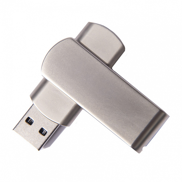 USB flash-карта SWING METAL (32Гб), серебристая, 5,3х1,7х0,9 см, металл с логотипом в Ставрополе заказать по выгодной цене в кибермаркете AvroraStore