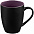 Кружка Bright Tulip, матовая, черная с фиолетовым с логотипом в Ставрополе заказать по выгодной цене в кибермаркете AvroraStore