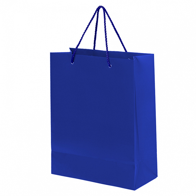 Пакет подарочный BIG GLAM 32х12х43 см, синий с логотипом в Ставрополе заказать по выгодной цене в кибермаркете AvroraStore