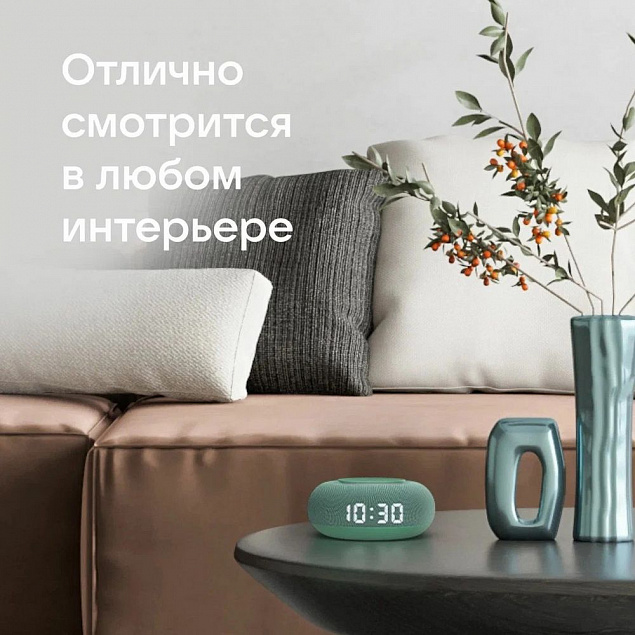 Умная колонка «Капсула Мини» с помощником «Маруся», хвойный зеленый с логотипом в Ставрополе заказать по выгодной цене в кибермаркете AvroraStore