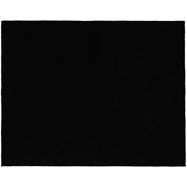 Плед Plush, черный с логотипом в Ставрополе заказать по выгодной цене в кибермаркете AvroraStore