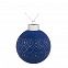 Елочный шар Chain, 8 см, синий с логотипом в Ставрополе заказать по выгодной цене в кибермаркете AvroraStore