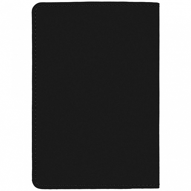 Обложка для паспорта Alaska, черная с логотипом в Ставрополе заказать по выгодной цене в кибермаркете AvroraStore