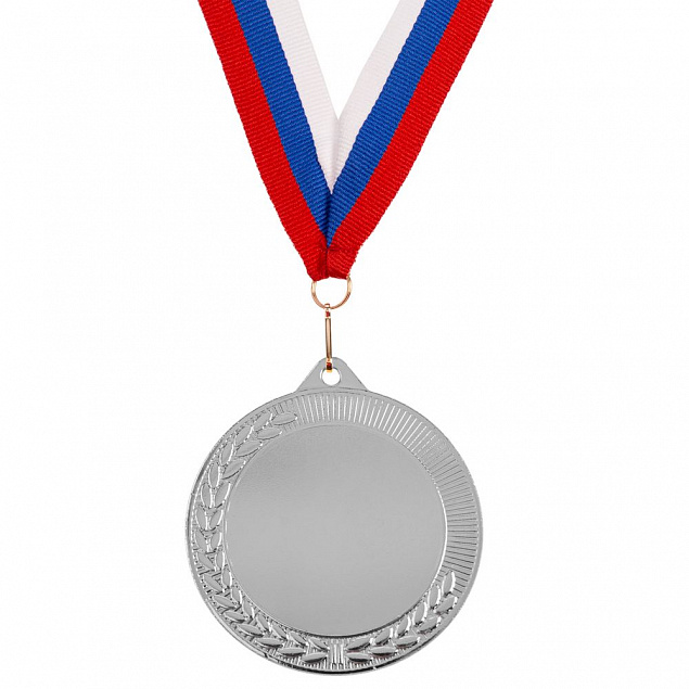 Медаль Regalia, большая, серебристая с логотипом в Ставрополе заказать по выгодной цене в кибермаркете AvroraStore