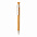 Бамбуковая ручка с клипом из пшеничной соломы с логотипом в Ставрополе заказать по выгодной цене в кибермаркете AvroraStore