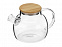 Стеклянный заварочный чайник Sencha с бамбуковой крышкой с логотипом в Ставрополе заказать по выгодной цене в кибермаркете AvroraStore