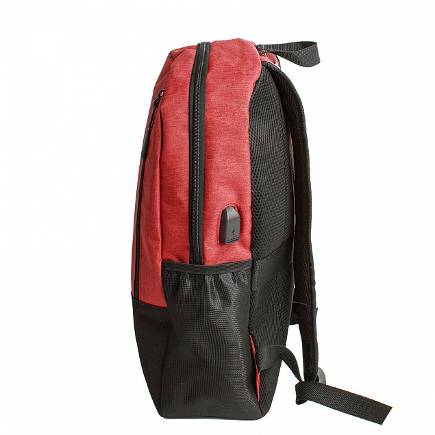Рюкзак PULL, красный/чёрный, 45 x 28 x 11 см, 100% полиэстер 300D+600D с логотипом в Ставрополе заказать по выгодной цене в кибермаркете AvroraStore