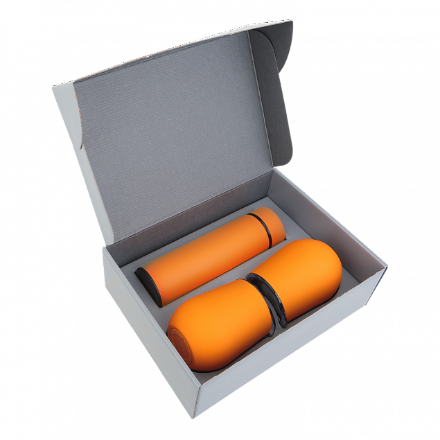Набор Hot Box CS2 grey (оранжевый) с логотипом в Ставрополе заказать по выгодной цене в кибермаркете AvroraStore