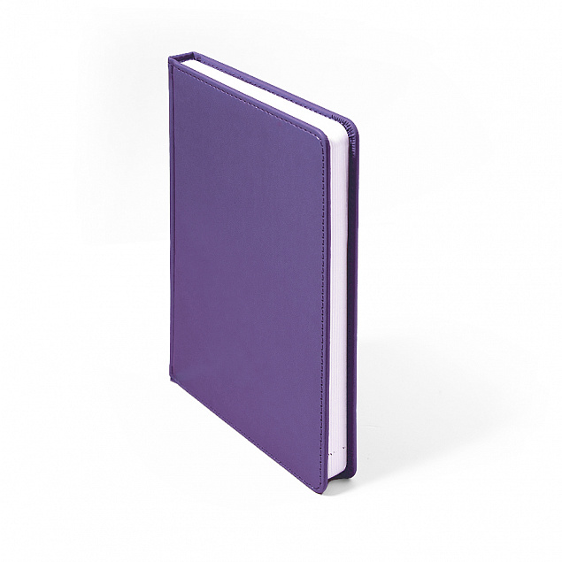 Ежедневник недатированный Campbell, А5, фиолетовый, белый блок с логотипом в Ставрополе заказать по выгодной цене в кибермаркете AvroraStore