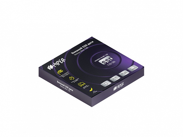 Внешний SSD накопитель «Honsu Slim 120» 120GB USB3.1 Type-C Slim с логотипом в Ставрополе заказать по выгодной цене в кибермаркете AvroraStore