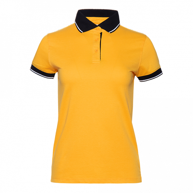 Рубашка поло Рубашка женская 04CW Жёлтый с логотипом в Ставрополе заказать по выгодной цене в кибермаркете AvroraStore