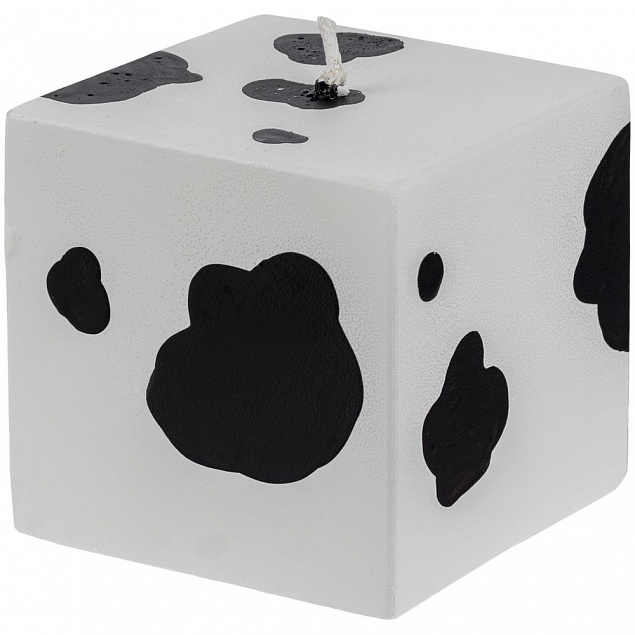 Свеча «Spotted Cow», куб с логотипом в Ставрополе заказать по выгодной цене в кибермаркете AvroraStore