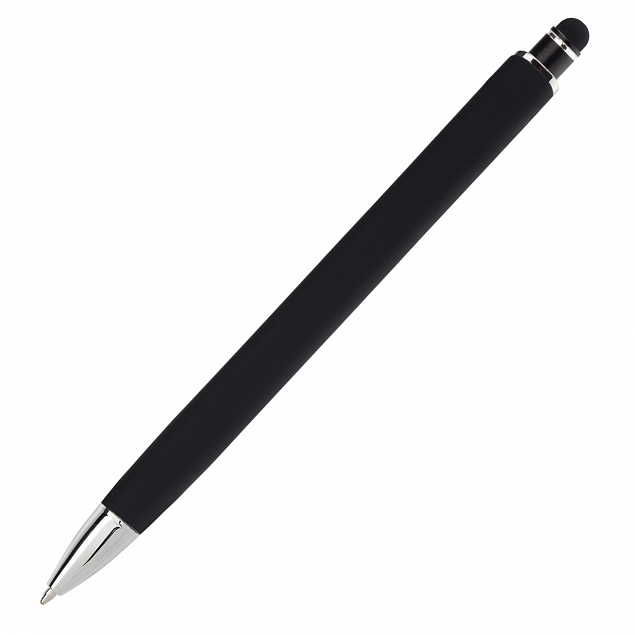 Шариковая ручка Quattro, черная с логотипом в Ставрополе заказать по выгодной цене в кибермаркете AvroraStore