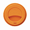 Стакан с крышкой PLA, 350 мл, оранжевый с логотипом в Ставрополе заказать по выгодной цене в кибермаркете AvroraStore