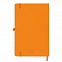 Бизнес-блокнот А5  "Silky", оранжевый,  твердая обложка,  в клетку с логотипом в Ставрополе заказать по выгодной цене в кибермаркете AvroraStore
