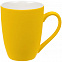 Кружка Good Morning с покрытием софт-тач, желтая с логотипом в Ставрополе заказать по выгодной цене в кибермаркете AvroraStore