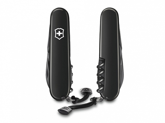 Нож перочинный «Spartan Onyx Black», 91 мм, 12 функций с логотипом в Ставрополе заказать по выгодной цене в кибермаркете AvroraStore