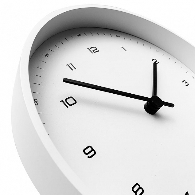 Часы настенные White, белые с логотипом в Ставрополе заказать по выгодной цене в кибермаркете AvroraStore