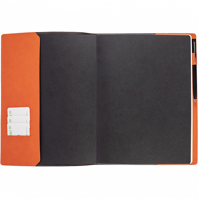 Ежедневник в суперобложке Brave Book, недатированный, оранжевый с логотипом в Ставрополе заказать по выгодной цене в кибермаркете AvroraStore