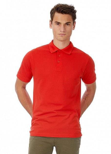 Рубашка поло Safran красная с логотипом в Ставрополе заказать по выгодной цене в кибермаркете AvroraStore